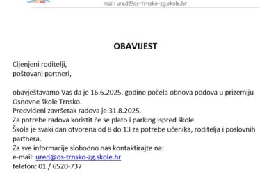 Radovi u tijeku