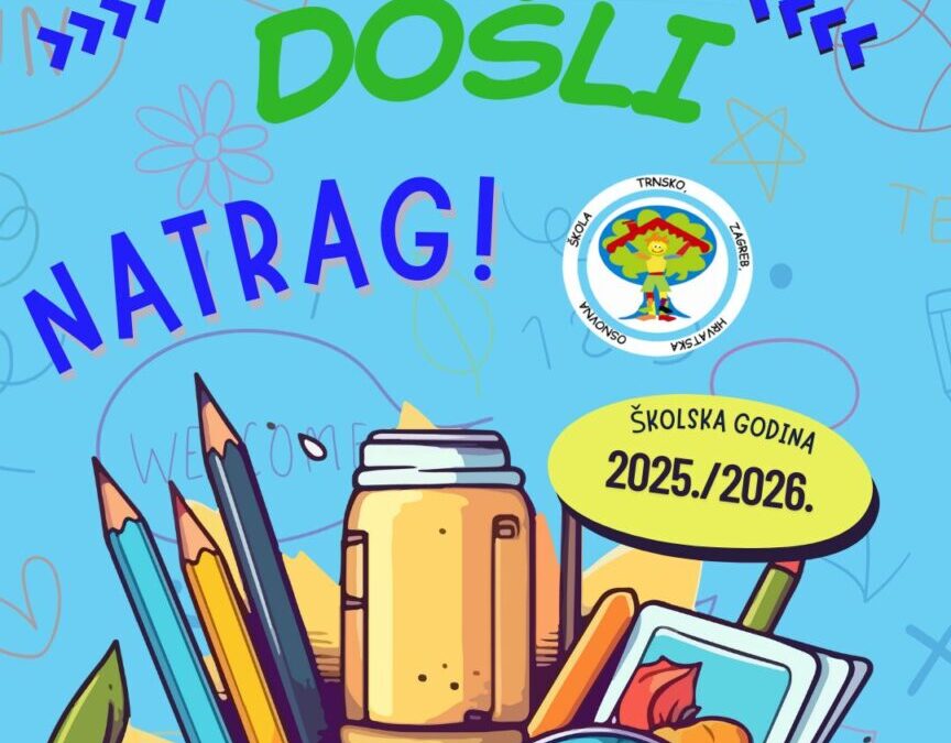 OBAVIJEST O POČETKU NOVE NASTAVNE GODINE